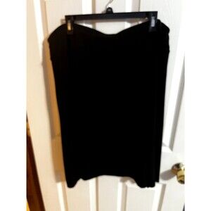 MERONA Women's 16W/18W Black Skirt Elastic Waist